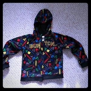 Boy's Burton hooded fleece jacket